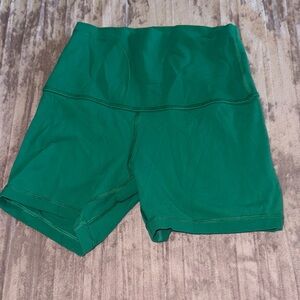 Lululemon Athletica Green Bike Shorts